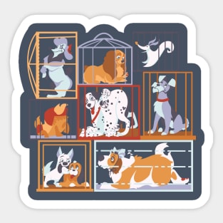 Gone to the Dogs Sticker